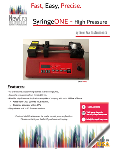 Syring one-high pressure